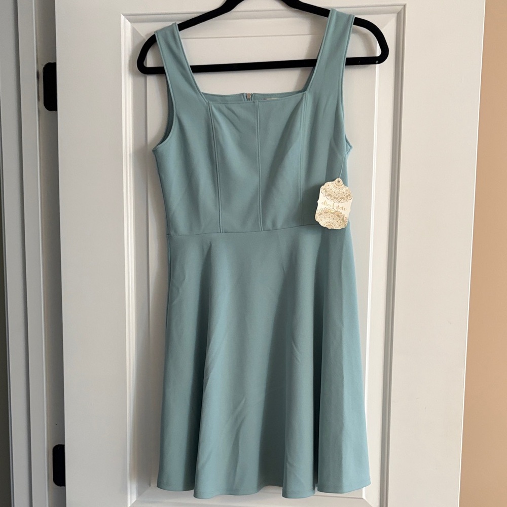 Altar'd State Light Aqua Mini Dress